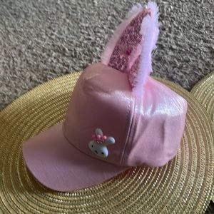 Pink Easter hat with ears